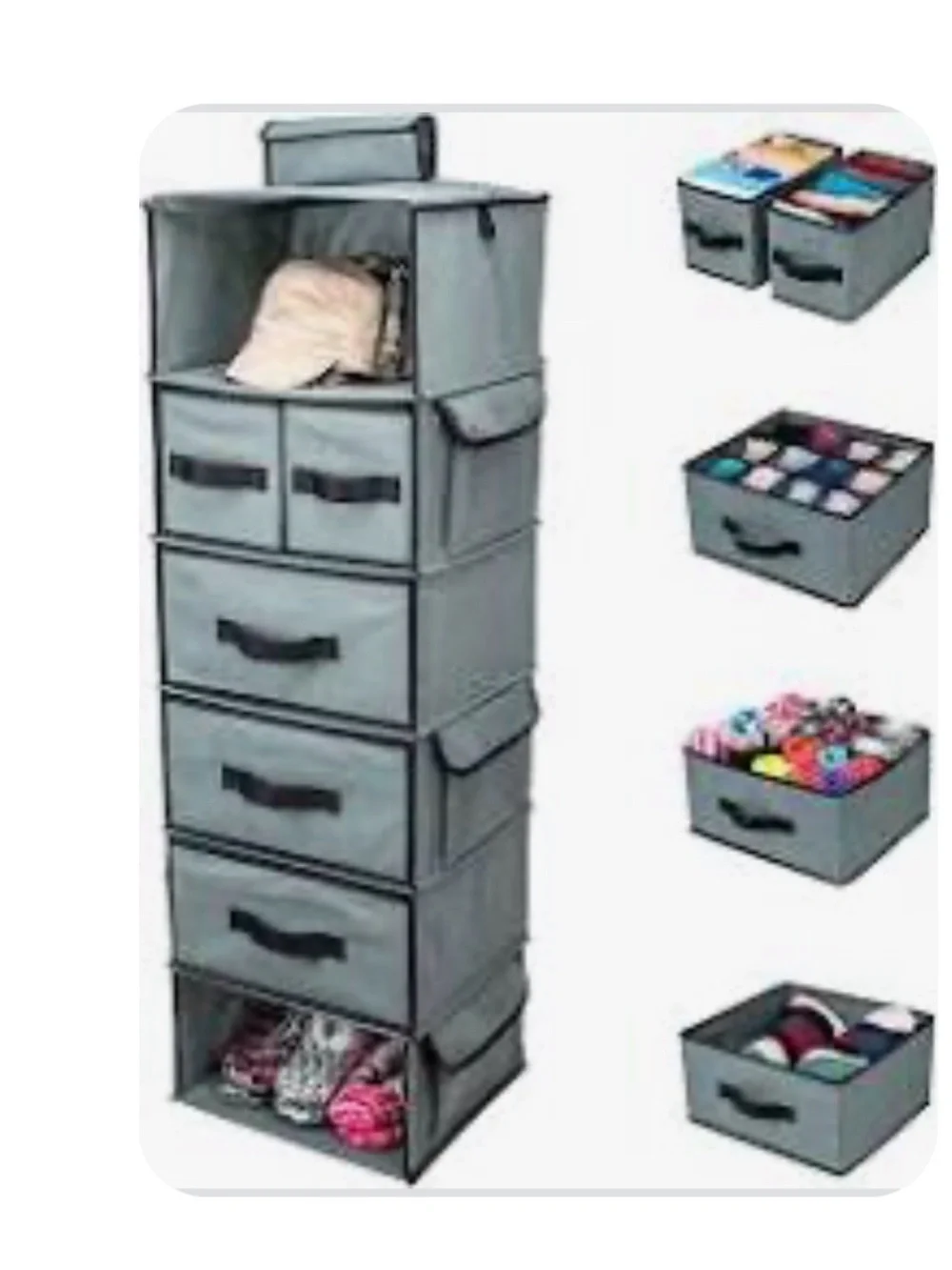 hanging closet organizer